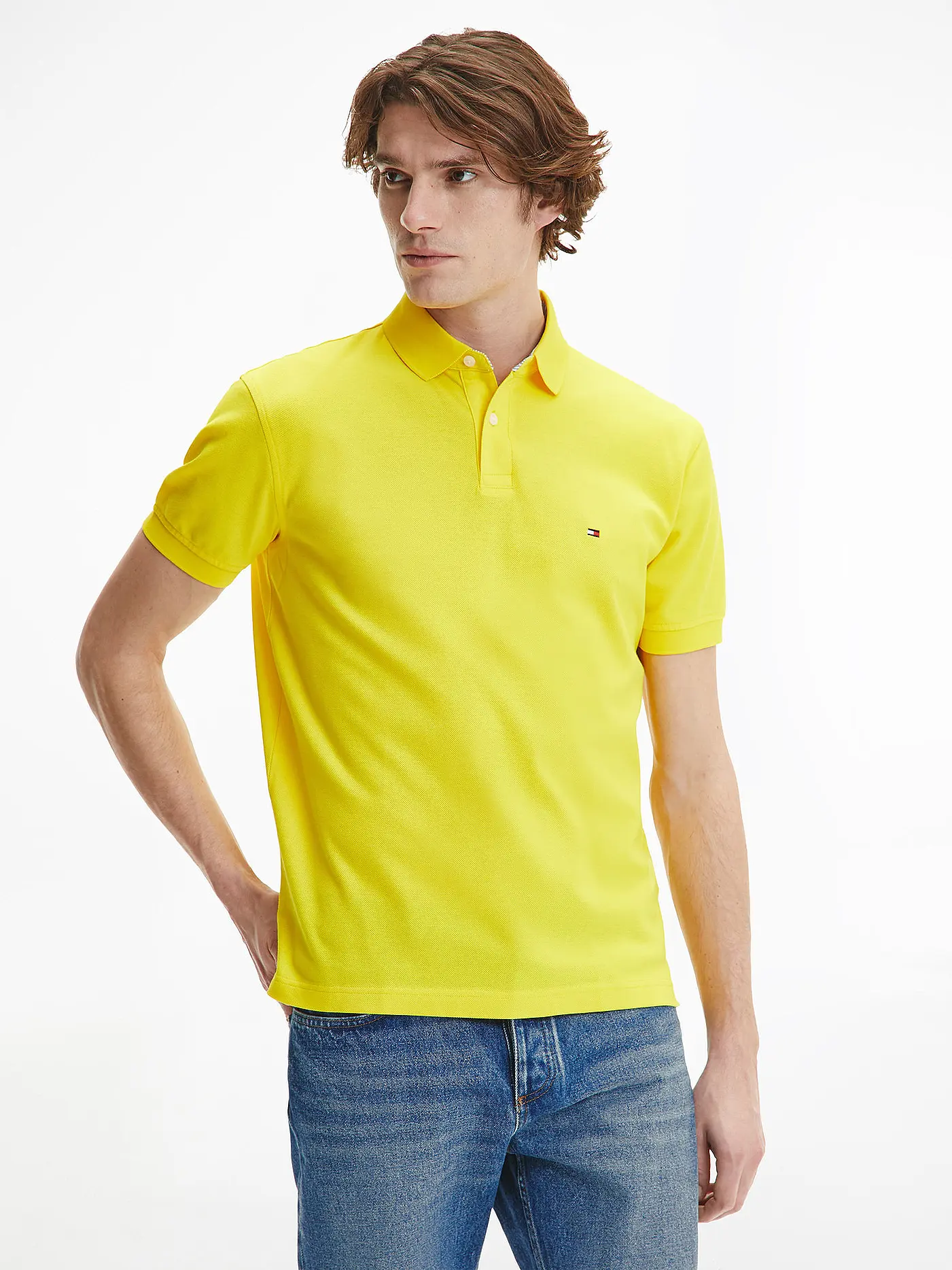 TOMMY HILFIGER | Poloshirt Regular Fit | gelb